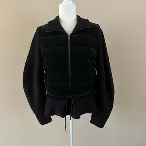 Black Athleta bomber jacket